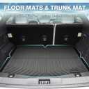 Mixsuper Floor Mats & Cargo Liner for 2021-2023 2024 2025 2026 Ford Mustang Mach-E All Weather Floor Liners and Trunk Liner Set Black (Not for Ford Mustang)