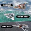 A ALPHA 3-in-1 RC Jet Plane, Remote Control Airplane Air, Land & Water RC Airplane Fighter Jet Drone Toy for Kids & Adults