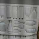 Brajttt Bud Vase Set of 25, White Vases, Glass Bud Vases in Bulk, Small Vases for Mini Flower Vase Set, Cute Vintage Glass Vases Set for Flower,Wedding,Home,Centerpiece Table Decorations