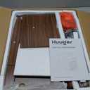 Huuger Narrow End Table with Charging Station, USB-C Port, Fluted Nightstand with Storage Cabinet, Back Rack, Farmhouse Side Table for Small Spaces, 13.4 × 23.6 Inch Night Stand, Walnut