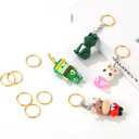 200PCS Key Rings, Split Bulk Keyrings for Keychain and Crafts (25mm) (Gold)