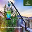 Kingsyard 2 Pack Heavy Duty Deck Hook, 27"-39" Adjustable Metal Deck Railing Hooks for Hanging Bird Feeders, Planters, Suet Baskets, Lanterns, Wind Chimes, Clamp Mounted