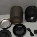 Automatic Cet Feeder with Camera, 5G/ 2.4GWiFi, 3K HD App Control - Smart Dog Cat Feeder, 2-Way Audio, Night Vision, Slow Feed, 6L Capacity, Battery Backup, Anti-Jam, Freshness Seal, Black