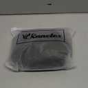 Kaneles Mens Short Black Straight Wigs Natural Middle Part Synthetic Hair Daily Cosplay Costume Fluffy Wig(Black)