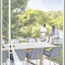 Yotache White Reversible Left Right Side Opening Screen Doors with Magnets Fits Door Size 34 x 80, Reinforced Sewing Magnetic Mesh, Actual Screen Size 36" x 81"