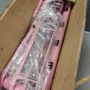 DAOYA Corner Shower Caddy Tension Pole - Pink - Rustproof Adjustable Bathroom Organizer Shelf for Shampoo, 25114.2 Inch Shower Rack for Renters, Apartments