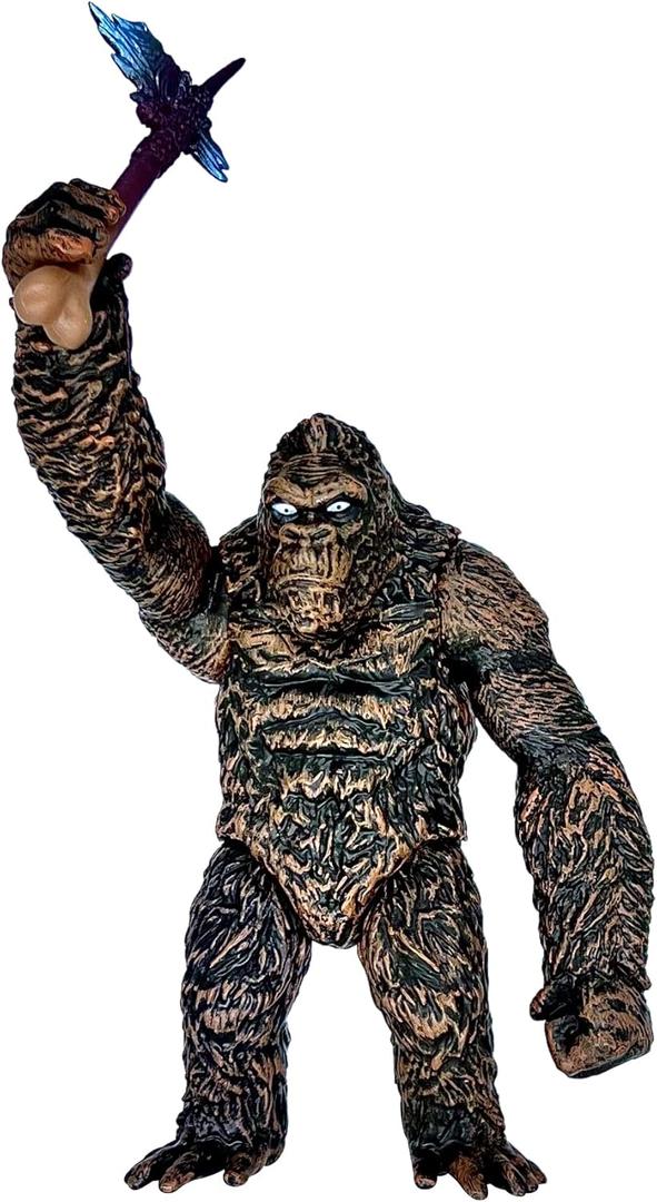 TwCare King Kong with Ax vs Godzilla Action Figure 6.5 Fight Mode Gorilla Ape Solid Wild Movie Series