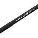 Uni-Ball Onyx Rollerball Pens, Micro Point, 0.5 mm, Black Barrel, Blue Ink, Pack Of 12