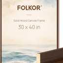 Wooden Canvas Floater Frame for 30x40 Vintage Wall Art Prints,Walnut