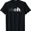 meh. Asexual Pride - LGBTQ Ace Flag - Funny LGBT Asexuality T-Shirt L