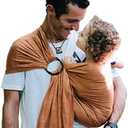 Nalakai Luxury Ring Sling Baby Carrier, Soft Linen Blend Baby Sling, Baby Wrap, Wear Your Little One Close to Your Heart, Comfort, Style
