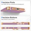 Designed for iPhone 17 Pro Case with Ring Stand, 360 Rotatable Holder Support Magnetic Car Mount Soft TPU Plating with Full-Covered Lens Protection Phone Case for iPhone 17 Pro Purple