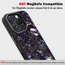 Genuine Forged Carbon Fiber Case for iPhone 16 Pro, Military Grade Drop Protection, Shockproof Phone Cover with Aluminum Alloy Buttons and Camera Frame - Glossy Blue