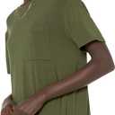Amazon Essentials Women's Jersey Oversized-Fit Short-Sleeve Pocket T-Shirt Dress