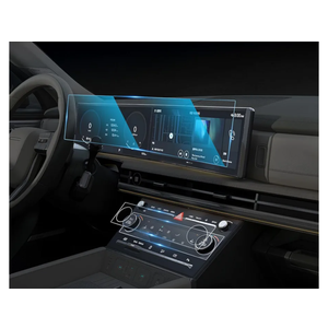 CDEFG For 2024 2025 2026 Hyundai Santa Fe Screen Protector - 12.3 Inch All-in-One 9H HD Tempered Glass & AC - Santa Fe (SE, SEL, XRT, Limited, Calligraphy) Touchscreen Accessories