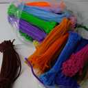 3000 Pcs Pipe Cleaners Craft Supplies Solid Color 6 mm x 12 Inch Chenille Stems for Kids Adults DIY Arts Crafts Decorations, 30 Assorted Colors