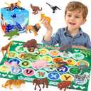 Alphabet Mystery Box for Kids - Alphabet Learning Toy with 26 PCS Animal Figurines Letter Matching Game Montessori Educational Toy Preschool Kindergarten Gift for Toddlers Ages 3-8