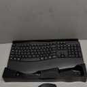 Wireless Keyboard and Mouse Combo, 2.4G Full Size Wave Keys Ergonomic Keyboard with Wrist Rest and 3-Level DPI Adjustable Wireless Ergonomic Mouse for Windows, Mac OS Desktop/Laptop/PC(Graphite)