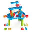 eaacaa Water Table for Toddlers Ages 3-8, 3-Tier Water and Sand Play Table with Accessories for Outdoor Play, Backyard and Beach Activities, Ideal Gift for Boys and Girls