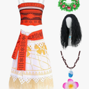 Adult Princess Costume Women Princess Dress Up Birthday Party Outfits Cute Costume Set for Halloween Ocean Theme Party Small