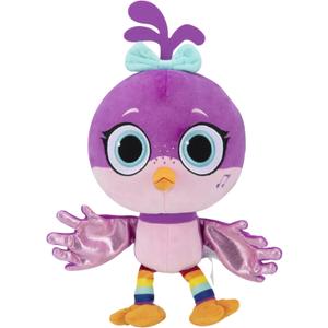 Jazwares Do, Re & Mi Little Feature Plush - 8-Inch 'Re' The Hummingbird Plush Toy with Sounds - For Kids 3 And Up - (Purple)