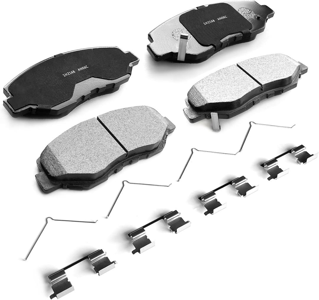 MILLISEC Front Ceramic Brake Pads Set for 1989-2019 Honda Accord/CR-V-All/CR-Z-All/ILX-Gas/Element/Fit-Electric/Civic Car Brake Pads OEM Replaces# 17-914 (1H 2168)