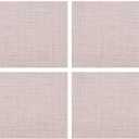 4-Pack Elegant Rectangular PVC Placemats, Heat-Resistant and for Easy to Clean Table Protectors for Home Dining and Restaurant Style Decor(E)