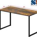 SHW Mission 40-Inch Home Office Computer Desk, Rustic Brown