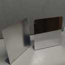 Amyhill 2 Pcs Counter Top Mirror Freestanding Mirror Single Sided Acrylic Desk Glass for Tabletop Bedroom Office Bathroom Home Dorm (8.5 x 9 Inch)