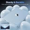 Soonjet for MacBook Air 15 inch Case | M5 M4 M3 M2 2026 2025-2023 | Thinner, Lighter, Tougher | True-to-Original Color | Protective Hard Shell Laptop Cover | A3448 A3241 A3114 A2941 | Sky Blue Clear