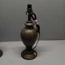 Antique Brown Table Lamp Base with Light Socket, 18"