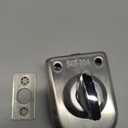 Fits on 1/2" glass 0.39" -0.47" Glass door lock Stainless Steel Glass Door Lock Floor Latch Lock Bolt Ground Lock for Bathroom Toilet Shop Glass Doors (102-E/Silver)