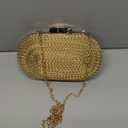 Womens Chic Evening Clutch Purse PU Leather Woven Shoulder Crossbody Bag Small Totes Satchel with Chain Wedding Party