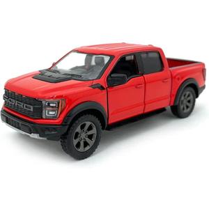 KiNSMART - 2022 Ford F-150 Raptor 5" 1:46 Scale Die Cast Model Toy Truck (Red)