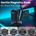 Charging Dock for Switch 2 Joy-Con Controllers, Single-Direction Magnetic Controller Charger Station with LED Indicators & Overcharge Protection for Joycon 2 Game Console Accessories