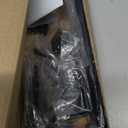 Gezen 12" Cane Bolt Gate Drop Rod Heavy Duty Gate Latch for Wooden Fences Metal Gates Doors Stopper Hardware Holding Gate to The Ground, Black Finish, 2 Pack