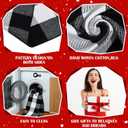 Geelin 2 Pcs Christmas Door Mat Xmas Front Doormat Black and White Buffalo Checkered Rug Decorative Christmas Tree Imitation Coir Welcome Floor Mat Layering Rug for Front Door(Red Truck)