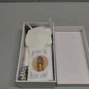 Baptism Candle Set for Boys and Girls,5 PCS Baptism Kit Virgen De Guadalupe Catholic Candle,Towel,Shell,Rosary,Bible for Baptismal Christening First Communion Gift,Velas para Bautizo De Nio o Nia