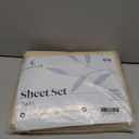 LuxClub 4 PC Sheet Sheets Deep Pockets 18" Eco Friendly Wrinkle Free Kids Fitted Sheets Machine Washable Hotel Bedding Silky Soft - Yellow Twin