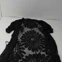 Womens Swimsuit Coverup Lace Bathing Suit Cover Up Beach Kimonos Long Cardigan Open Front Swimwear Black One Size