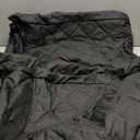 Large Dog Car Seat for Dods Under 100 Lbs, Memory Foam Dog Car Bed for Backseat & Trunk, Detachable and Washable Cover, Pet Travel Seat with Storage Pockets,2 Safety Belts (Black/Brown)