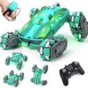 FUNiOi Cool 8WD RC Stunt Car for Kids Ages 6 7 8-12 13 14 Year Old - Remote & Gesture Hand-Controlled Toy with Lights & Music, Rotating Drift Car for Boys, 2.4Ghz
