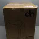 Vanity Chair with Storage, Round Boucle Vanity Stool No Wheels, Swivel Ottoman Chair with Upholstered for Women, Makeup Chairs Accent Stool with Back for Living Room, Gold Base, Beige