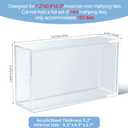 Acrylic Mahjong Case, Mahjong Storage Box for 1.2"0.9"0.5" Mini Size Mahjong Tiles, Transparent Mahjong Tile Display Box for 160 Tiles (Mahjong Case Only)