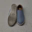 STQ Wide Toe Box Slip On Shoes for Women | Business Casual Shoes for Women Trendy Fashion Sneakers Lightweight Loafers Shoes (6.5 Wide, Denim Blue)