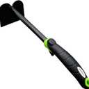 Garden Guru Hand Hoe Tiller Cultivator Tool - Carbon Steel for Ultimate Strength - Rust Resistant - Ergonomic Handle - Great for Gardening Digging Tilling Planting Cultivating Loosening