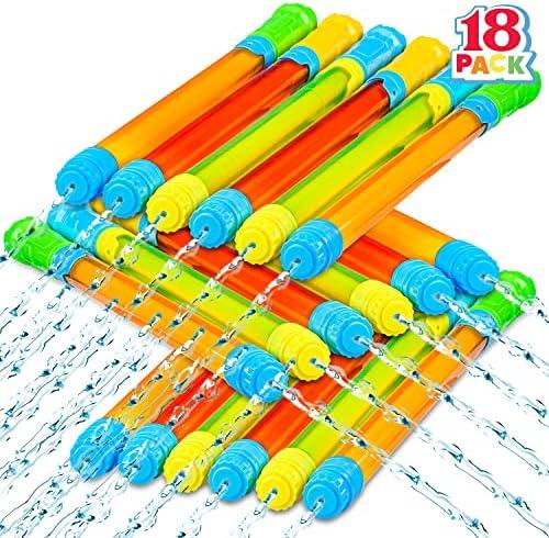 JOYIN 18 Pack 16.5'' Water Gun,Super Soaker Blaster Squirt Guns, Bulk Summer Outdoor Swimming Pool, Backyard, Beach Water Game Fighting Play Pool Toys