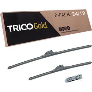TRICO Gold 24" + 18" Premium Automotive Replacement Windshield Wiper Blades (Set of 2), Passenger and Driver Side All-Weather Beam Wiper Blades for Select Vehicle Models