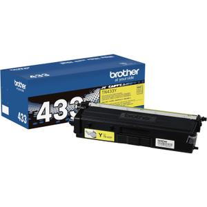 Brother Genuine High Yield Toner Cartridge, TN433Y, Replacement Yellow Toner, Page Yield Up To 4,000 Pages, Amazon Dash Replenishment Cartridge, TN433 (1 Size)