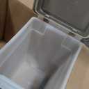 IRIS USA Airtight Dog Food Storage Container, WeatherPro, Up to 10 lbs, for Dog Cat Bird and Other Pet Food Storage Bin, Keep Fresh, Translucent Body, Made in USA, Clear/Gray